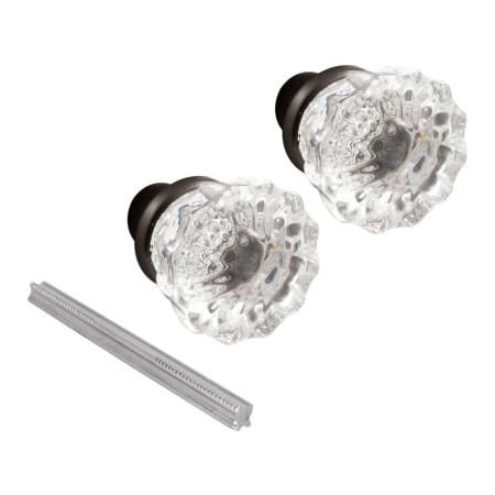 Prime-Line Prime-Line 2 in. Bronze Glass Door Knob Set,  E 2537